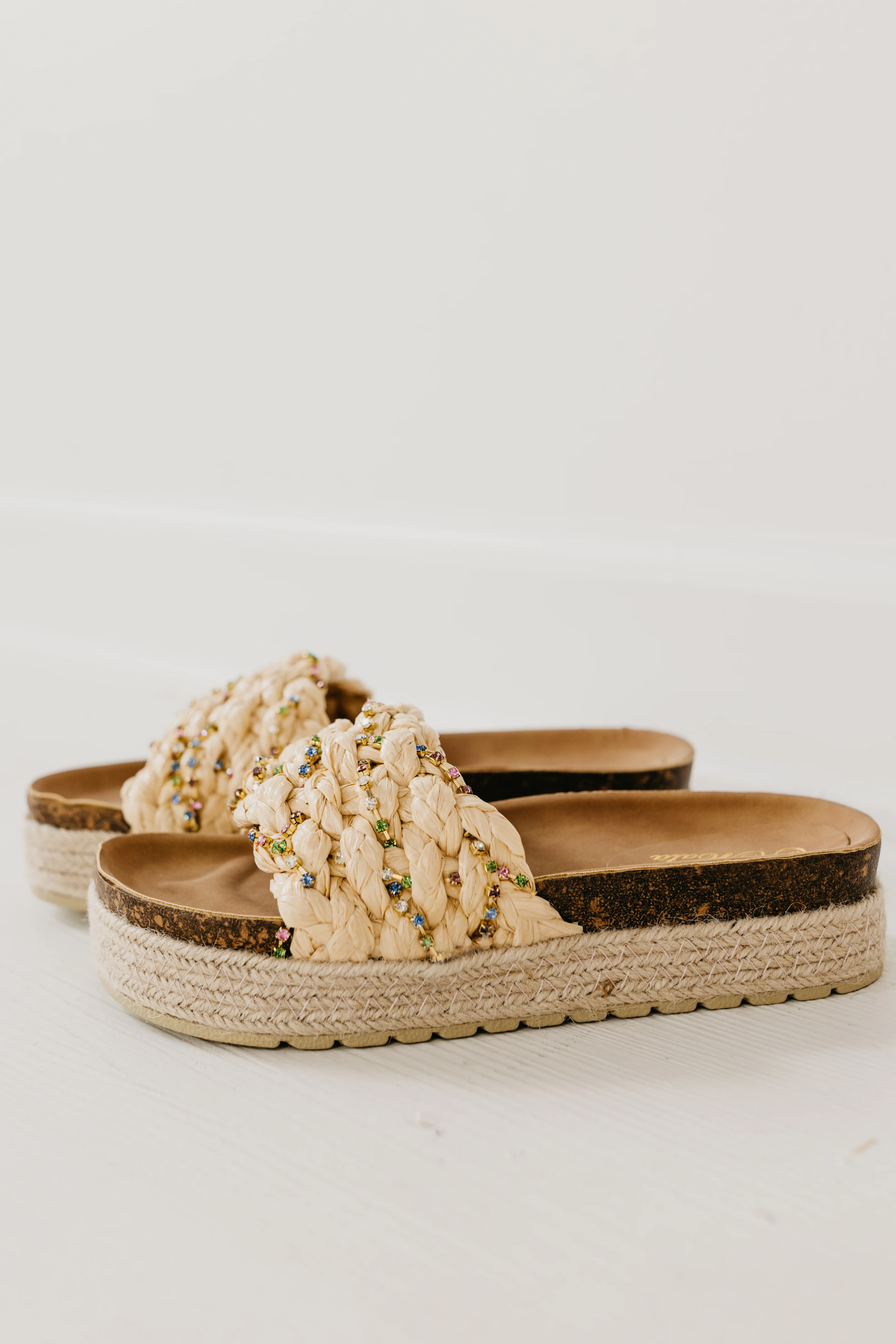 The Wires Gemstone Raffia Sandal - Image 3