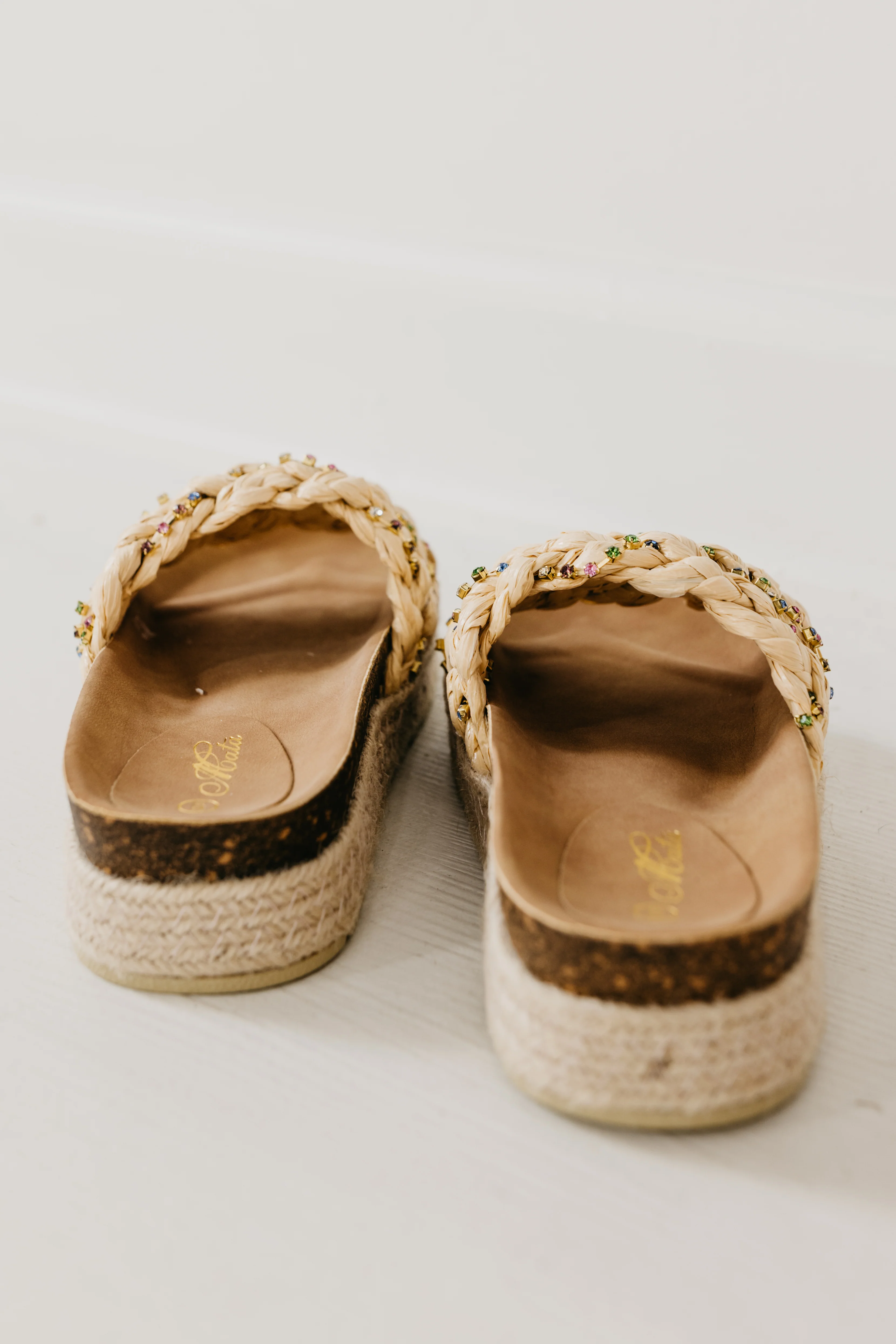 The Wires Gemstone Raffia Sandal - Image 4