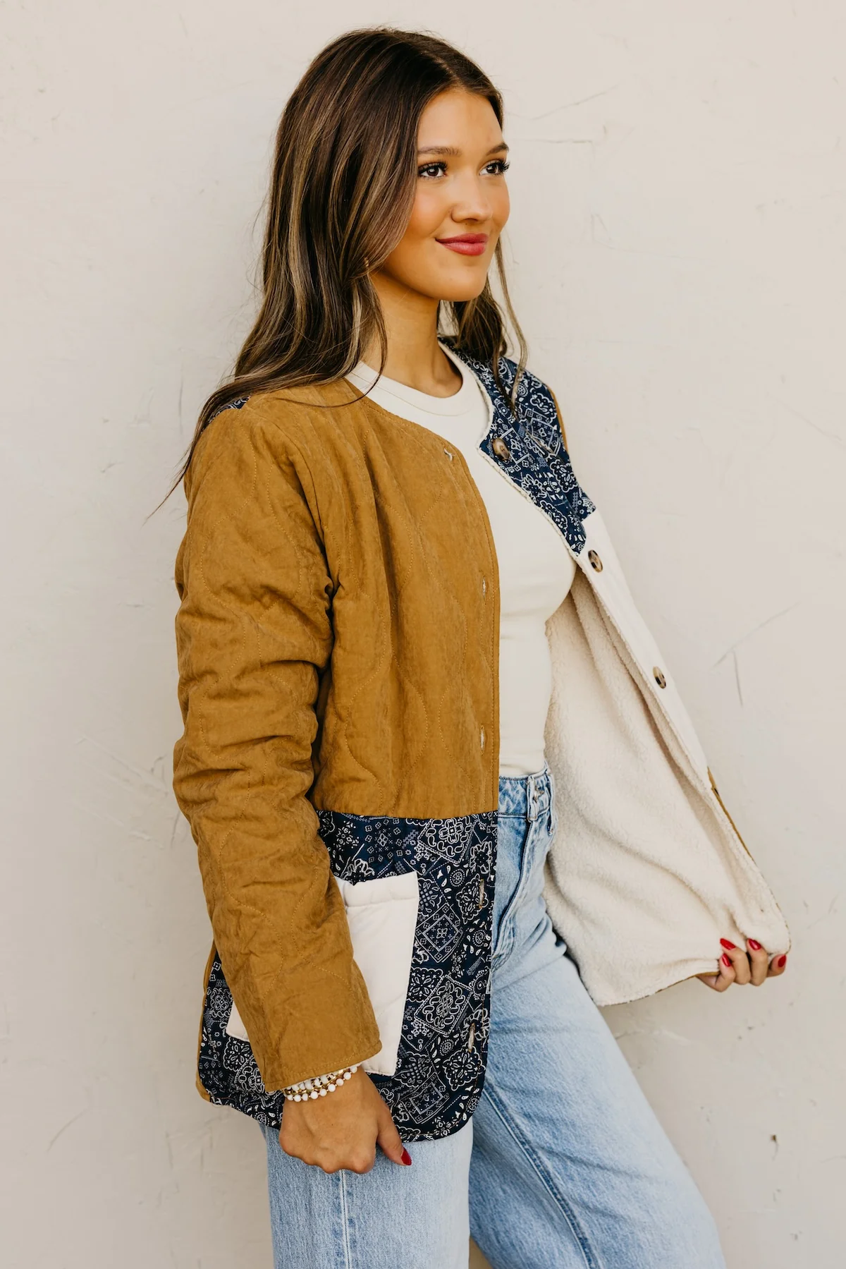 The Wynn Bandana Contrast Jacket - Image 7