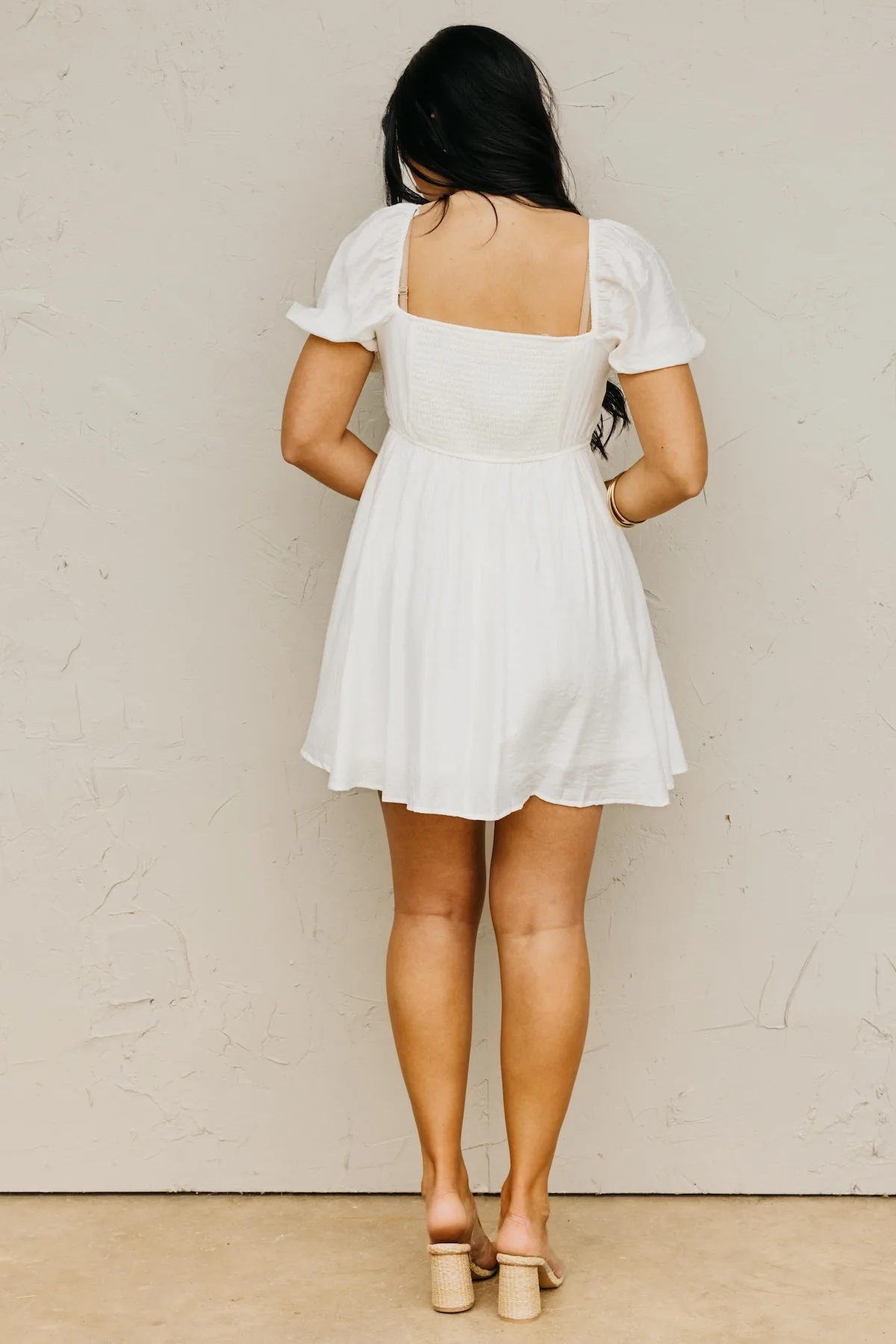 The Xander Pleated Bodice Mini Dress - Image 8