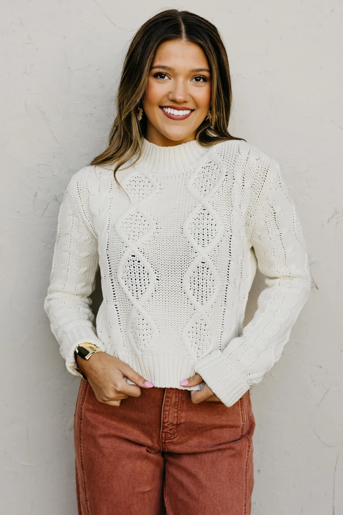 The Zanna Cable Knit Sweater - Image 11