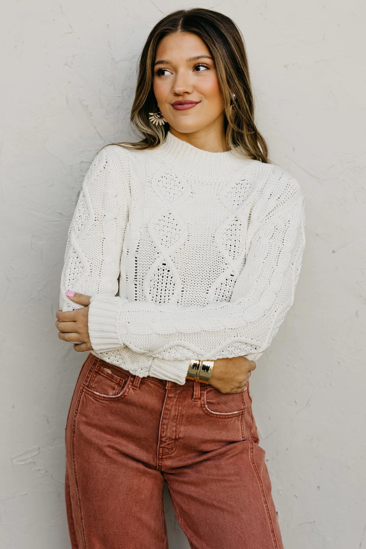 The Zanna Cable Knit Sweater - Image 8