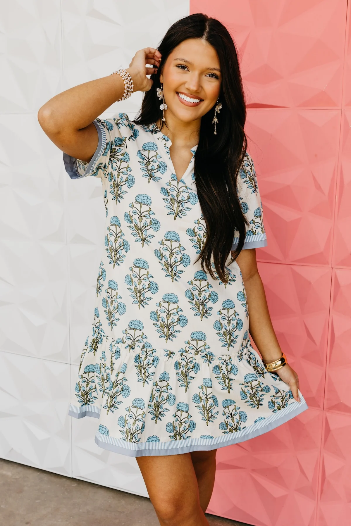 The Zayn Floral Woven Mini Dress