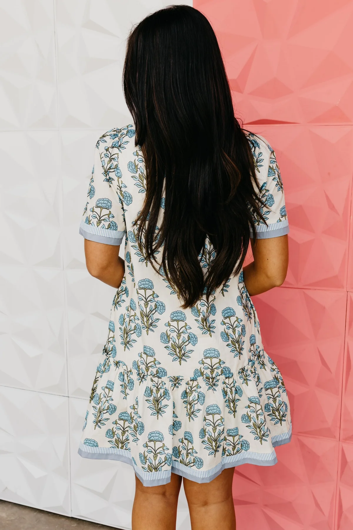 The Zayn Floral Woven Mini Dress - Image 10