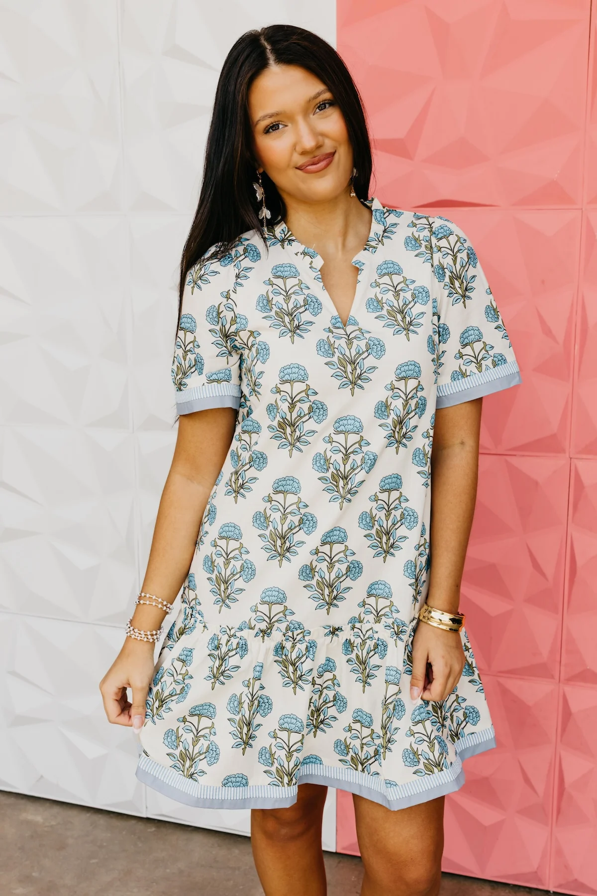 The Zayn Floral Woven Mini Dress - Image 3