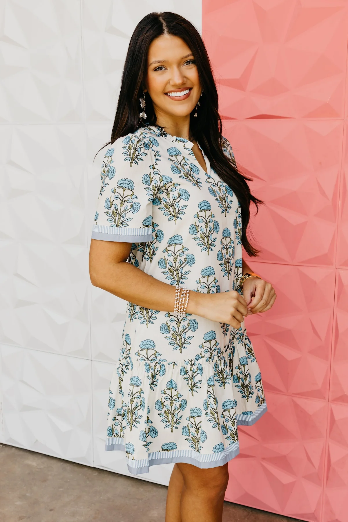 The Zayn Floral Woven Mini Dress - Image 5