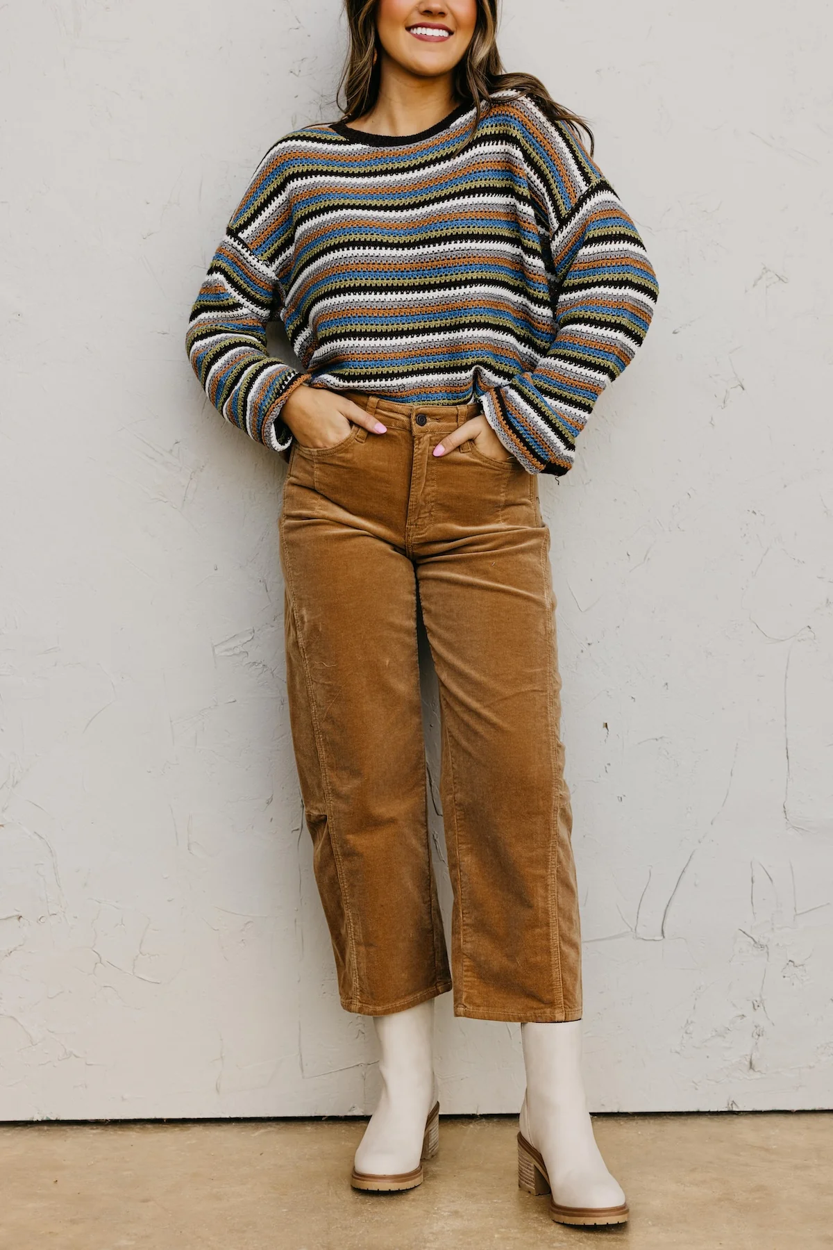 Vervet Denim | High Rise Corduroy Barrel Denim - Image 5