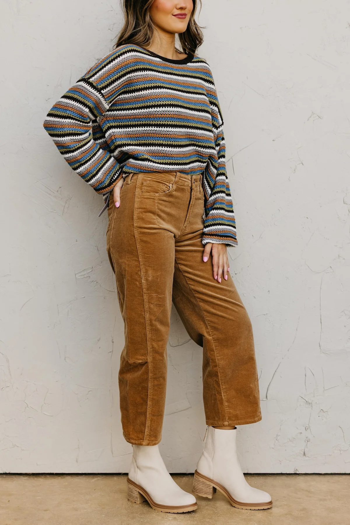 Vervet Denim | High Rise Corduroy Barrel Denim - Image 6