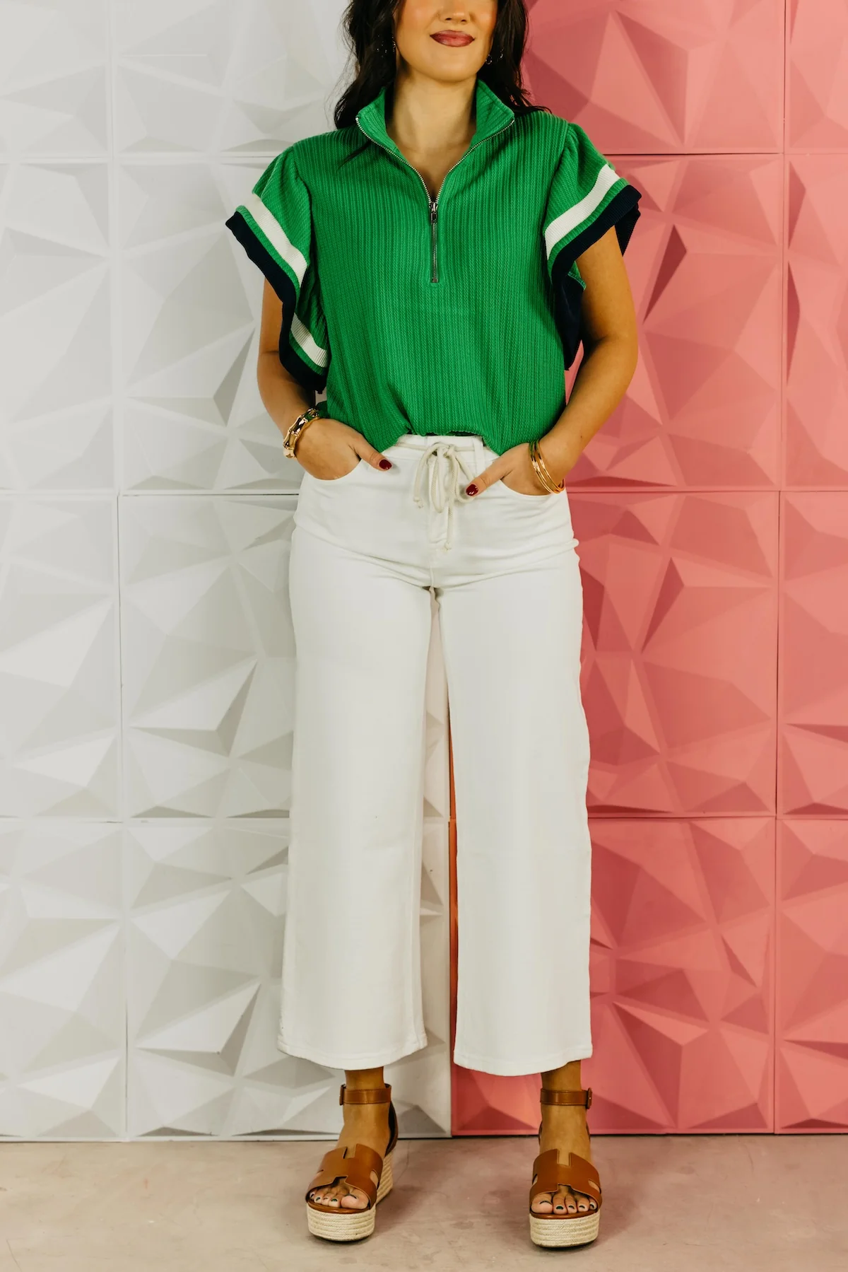 Vervet Denim | High Rise Crop Tie Denim