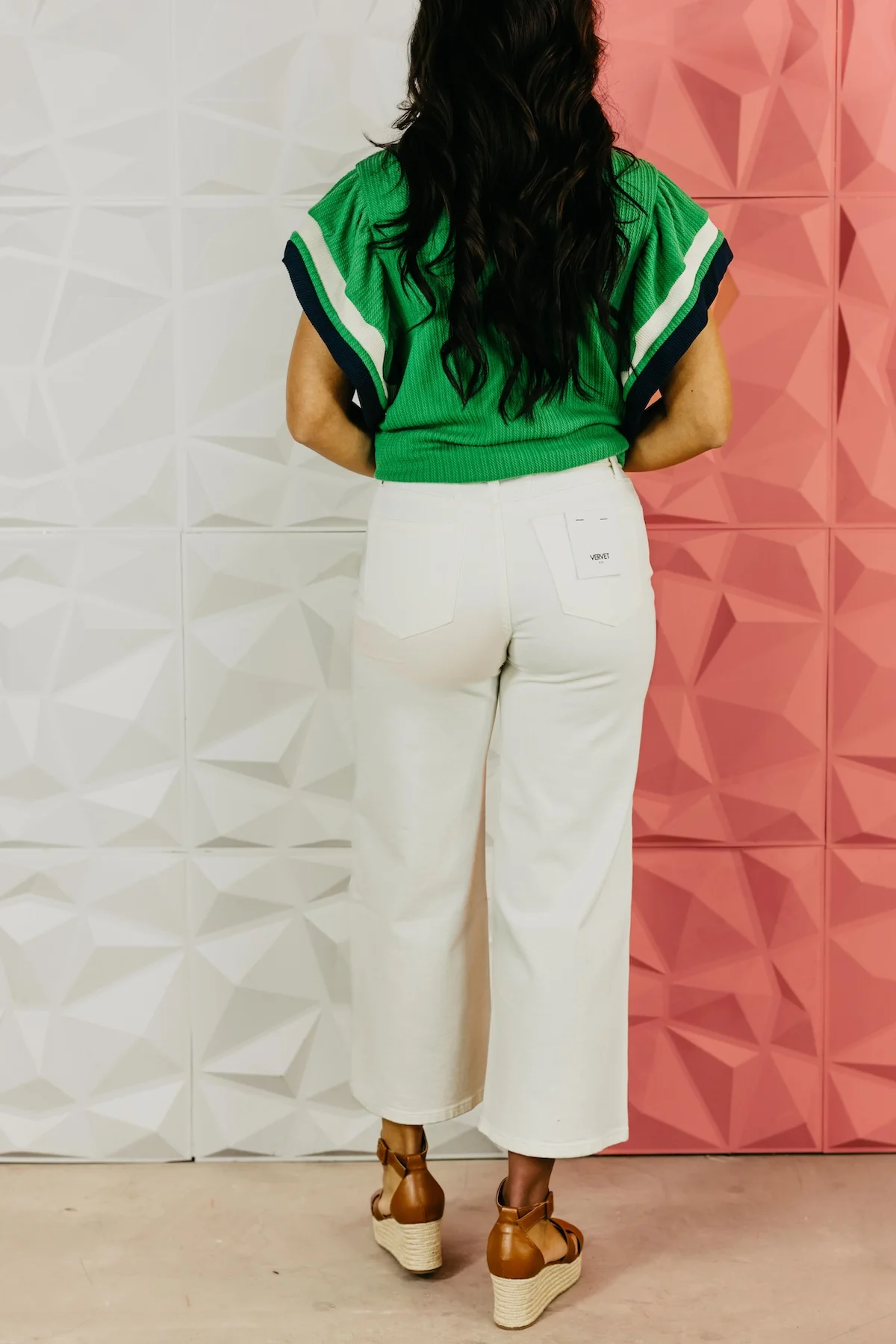Vervet Denim | High Rise Crop Tie Denim - Image 5