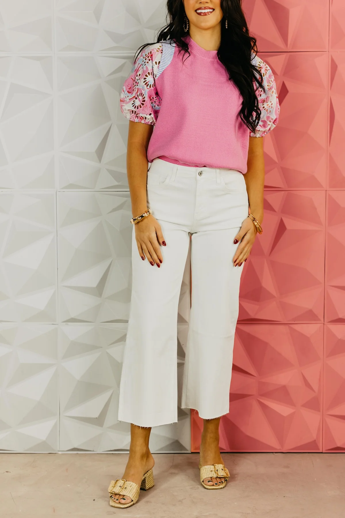 Vervet Denim | High Rise Crop Wide Leg Jeans