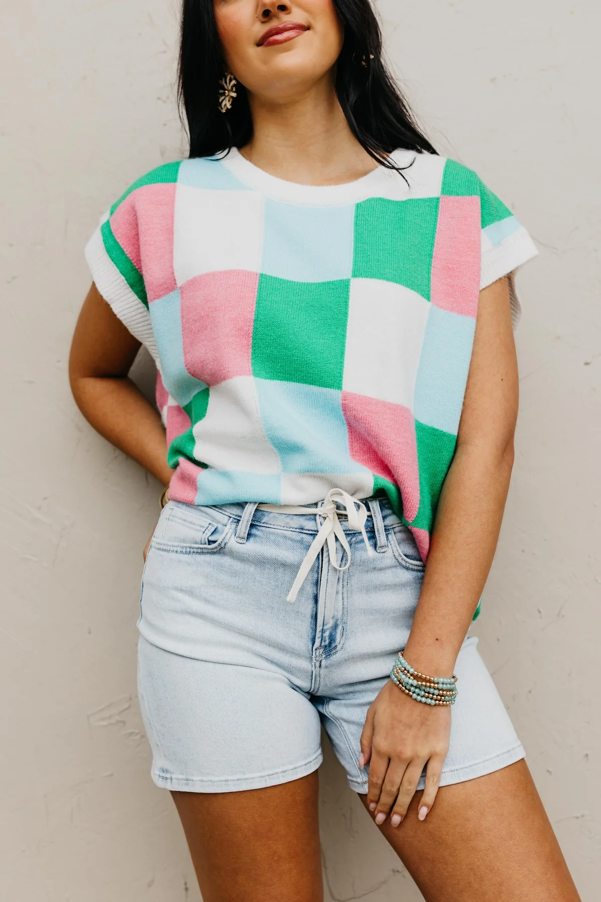 Vervet Denim | High Rise Midi Denim Shorts