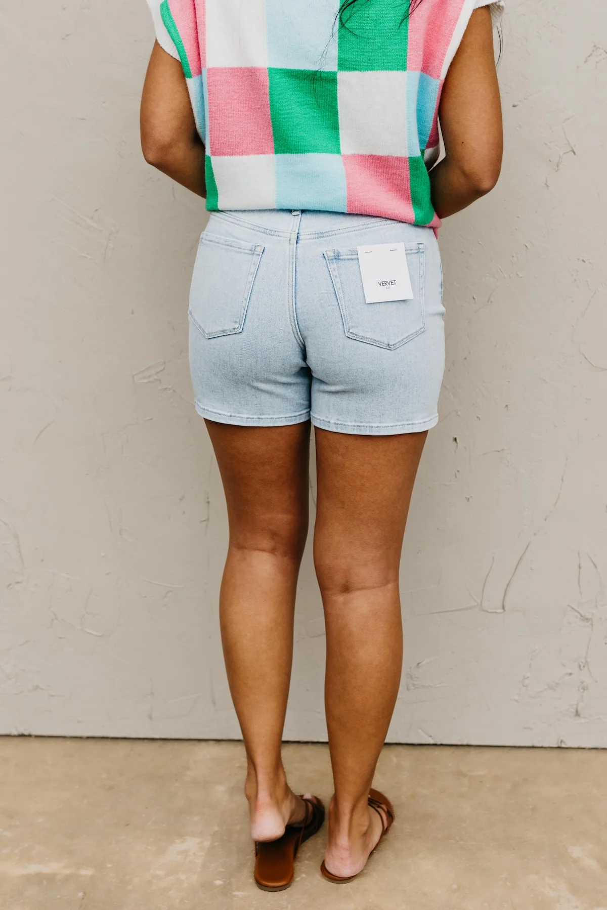 Vervet Denim | High Rise Midi Denim Shorts - Image 5