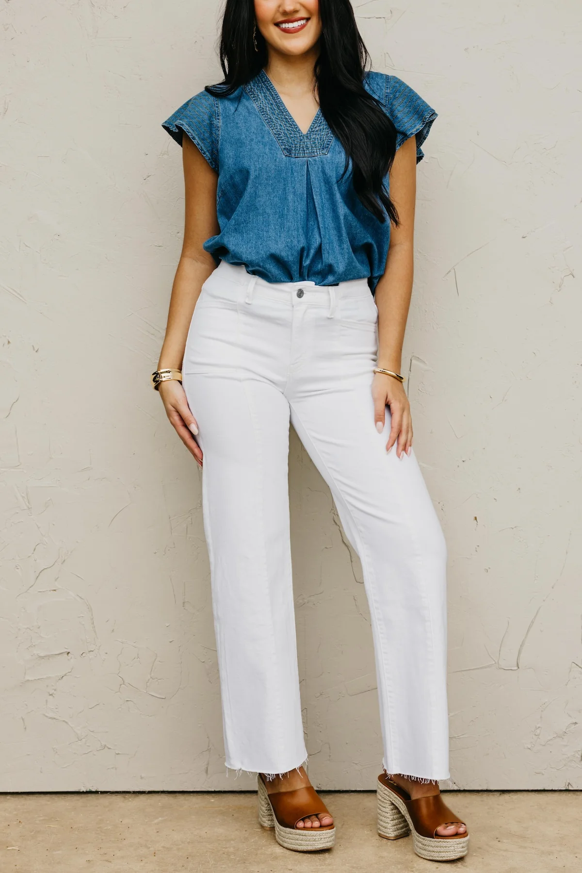 Vervet Denim | High Rise Stacked Waistband Denim